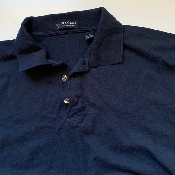 Men’s Relaxed LS Soft Cotton Polo Shirt - Picture 4 of 6